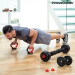 Set de greutăți reglabile 6 în 1 cu ghid de exerciții Sixfit InnovaGoods   Fier (Recondiționate B)