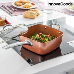 Set Tigaie Multifuncțională 5 în 1 Copper InnovaGoods IG117346 Argintiu Metal Aluminiu Ø 24 cm 4 Piese (Recondiționate B)