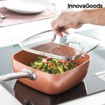 Set Tigaie Multifuncțională 5 în 1 Copper InnovaGoods IG117346 Argintiu Metal Aluminiu Ø 24 cm 4 Piese (Recondiționate B)