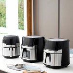 Friteuză cu Aer InnovaGoods Negru 1700 W 5,5 L Oțel inoxidabil (Recondiționate B)