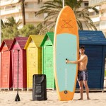 Placă de Paddle Surf Gonflabilă 2 în 1 cu loc de stat și accesorii Siros InnovaGoods Portocaliu 10'5" 320 cm (Recondiționate A)