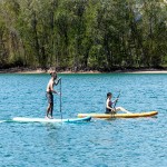 Placă de Paddle Surf Gonflabilă 2 în 1 cu loc de stat și accesorii Siros InnovaGoods Portocaliu 10'5" 320 cm (Recondiționate A)
