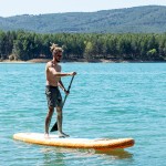 Placă de Paddle Surf Gonflabilă 2 în 1 cu loc de stat și accesorii Siros InnovaGoods Portocaliu 10'5" 320 cm (Recondiționate A)