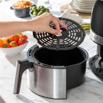 Friteuză cu Aer InnovaGoods Negru 1400 W 3,5 L Oțel inoxidabil (Recondiționate B)