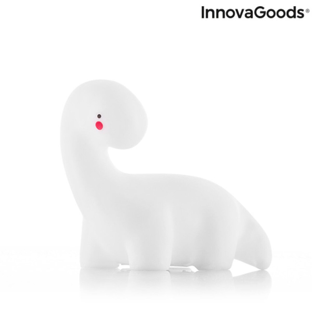 Lampă dinozaur LED multicolor Lightosaurus InnovaGoods IG815318 Alb Vynils (Recondiționate B)