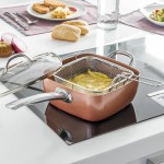 Set Tigaie Multifuncțională 5 în 1 Copper Coppans InnovaGoods 4 Piese Argintiu Metal Aluminiu 5 Piese Ø 24 cm (Recondiționate C)