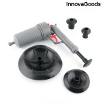 Pistol universal de suflare a aerului cu adaptoare KlinGun InnovaGoods Gri Plastic (Recondiționate B)