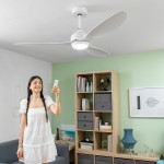 Ventilator de Tavan cu Lumină Flaled InnovaGoods Alb 36 W 52" Ø132 cm (Recondiționate A)
