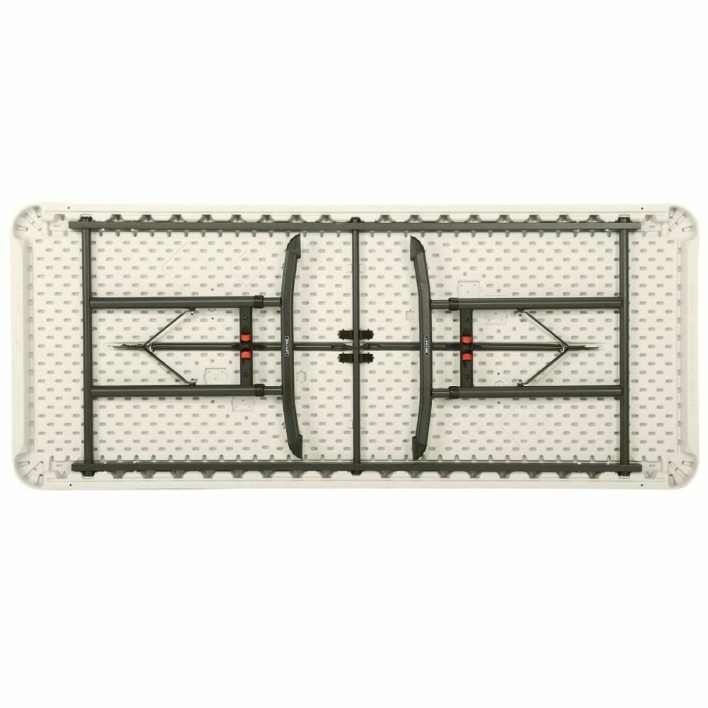 Masă Pliabilă Lifetime Alb Oțel Dreptunghiular (Recondiționate C)