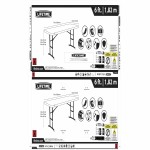 Masă Pliabilă Lifetime Alb Oțel Dreptunghiular (Recondiționate C)