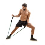 Set de benzi de rezistență cu accesorii și ghid de exerciții White Label 3 Unități (Recondiționate B)