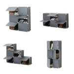 Raft modular portabil pentru încălțăminte InnovaGoods Gri (Recondiționate A)