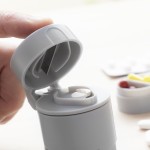 Dispenser de pastile 5 în 1 cu tăietor și concasor InnovaGoods Modelo Filvlok Gri Plastic (96 Piese) (Recondiționate B)