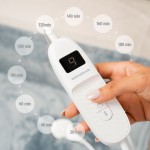 Pătură Electrică InnovaGoods Alb Gri 130 x 180 cm Poliester (Recondiționate A)