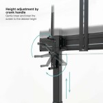 Suport TV pentru podea cu roți TooQ FS20406HM-B 60" 100" 120 kg 130 Kg (Recondiționate A)