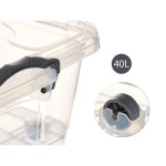 Cutie de depozitare Kipit Plastic 40 L Cu roți (Recondiționate D)