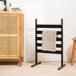 Suport electric pentru prosoape cu picior sau de perete Towarck InnovaGoods Negru 5 Bare (Recondiționate B)