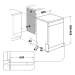 Maşină de spălat vase Whirlpool Corporation W7FHS41 Alb Negru 60 cm (Recondiționate C)