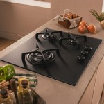 Plită pe gaz Cecotec Bolero Squad G 3400S 3 arzătoare 6200W Nano Glass fontă neagră