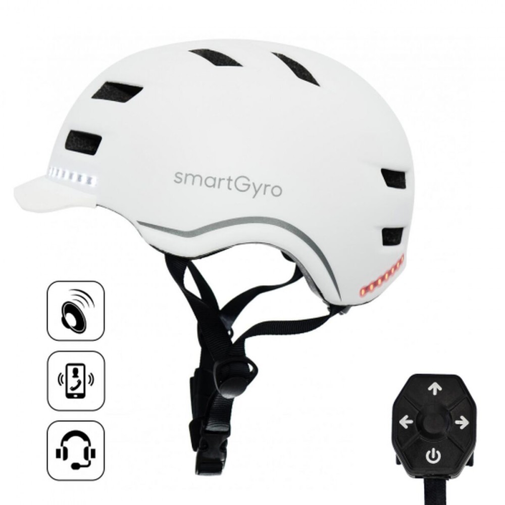 Cască pentru Trotinetă Electrică Smartgyro SMART PRO Alb (Recondiționate A)
