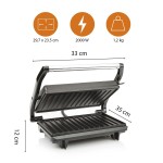 Placă Grătar Tristar GR-2853 Negru 2000 W (Recondiționate B)