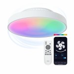 Ventilator de Tavan cu Lumină KSIX Mistral Alb (Recondiționate D)