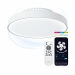 Ventilator de Tavan cu Lumină KSIX Mistral Alb (Recondiționate D)