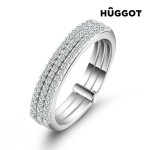 Inel din Argint Sterling 925 cu Zirconii Three Hûggot