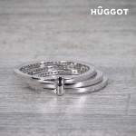 Inel din Argint Sterling 925 cu Zirconii Three Hûggot