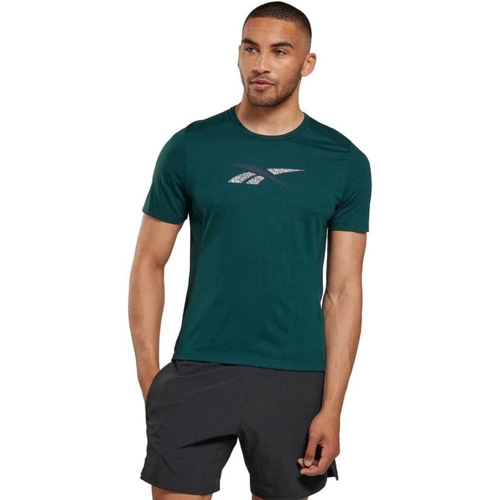 Tricou cu Mânecă Scurtă Femei Reebok GR Athlete Verde (L)