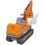 vidaXL Excavator ride-on, galben, plastic vidaXL Excavator ride-on, galben, plastic