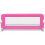 vidaXL Balustradă de siguranță pentru pat de copil, roz, 102x42 cm