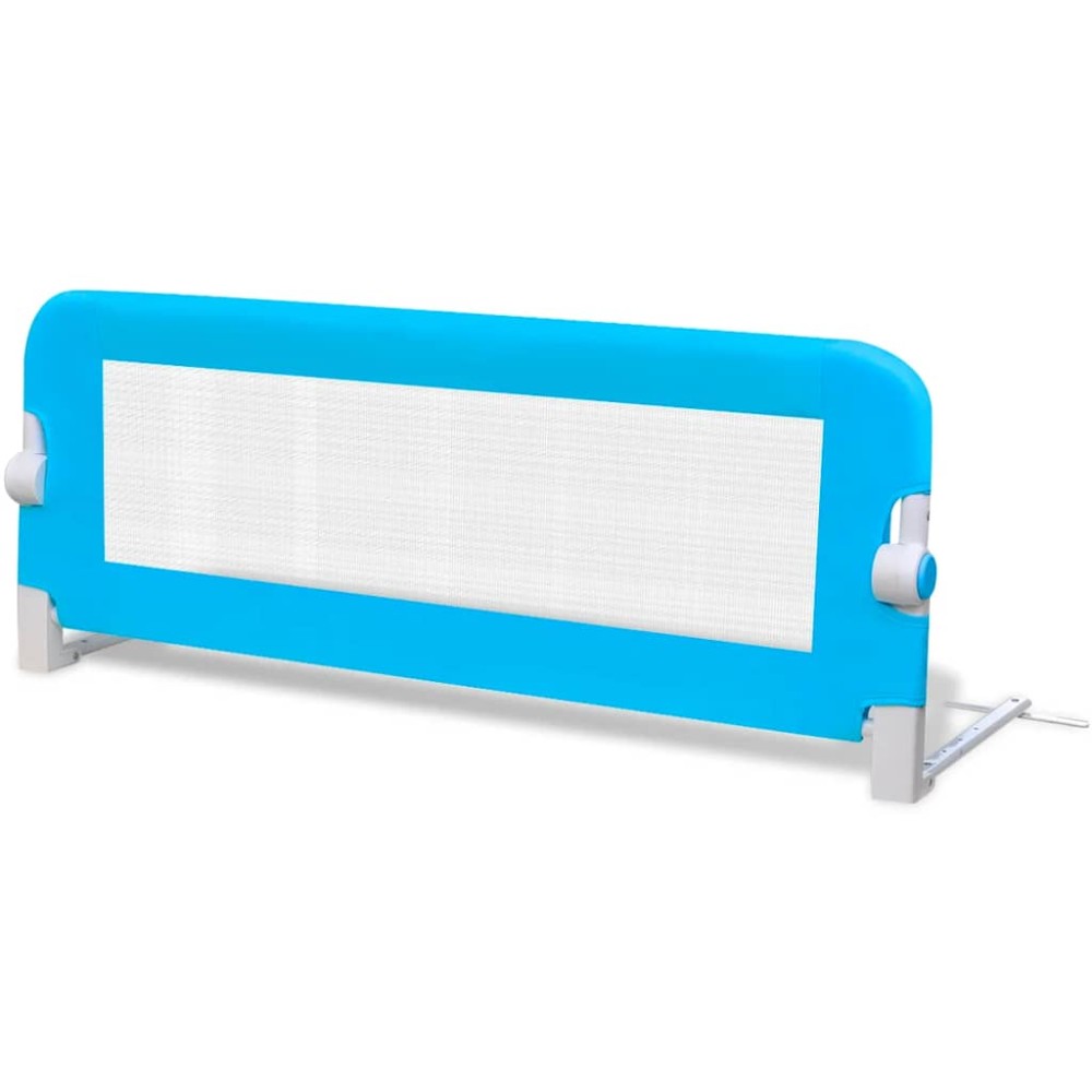 vidaXL Balustradă de siguranță pentru pat copil, albastru, 102x42 cm
