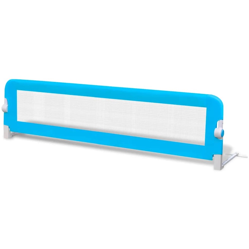 vidaXL Balustradă de siguranță pentru pat copil, albastru, 150x42 cm