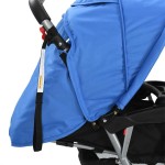 vidaXL Cărucior în tandem, albastru și negru, oțel vidaXL Cărucior în tandem, albastru și negru, oțel