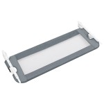 vidaXL Balustradă de protecție pat copii, gri, 102x42 cm, poliester