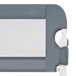 vidaXL Balustradă de protecție pat copii, gri, 102x42 cm, poliester