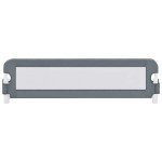 vidaXL Balustradă de protecție pat copii, gri, 150x42 cm, poliester