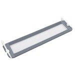 vidaXL Balustradă de protecție pat copii, gri, 150x42 cm, poliester