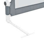 vidaXL Balustradă de protecție pat copii, gri, 150x42 cm, poliester