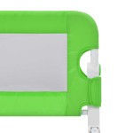 vidaXL Balustradă de protecție pat copii, verde, 120x42 cm, poliester