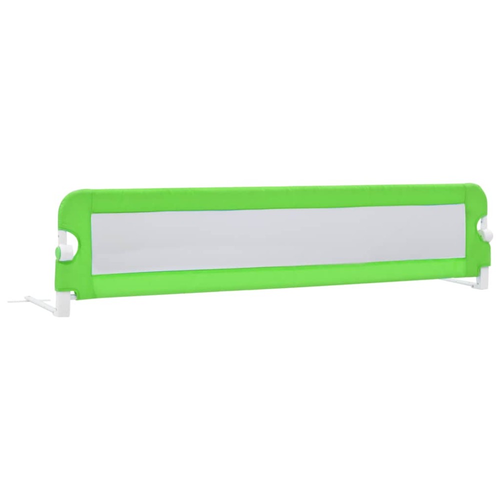 vidaXL Balustradă de protecție pat copii, verde, 180x42 cm, poliester