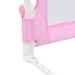 vidaXL Balustradă de protecție pat copii, roz, 120x42 cm, poliester vidaXL Balustradă de protecție pat copii, roz, 120x42 cm, poliester