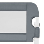 vidaXL Balustradă de protecție pat copii, gri, 120x42 cm, poliester vidaXL Balustradă de protecție pat copii, gri, 120x42 cm, poliester