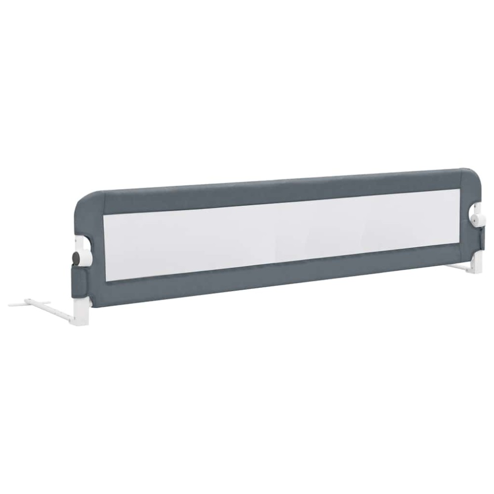 vidaXL Balustradă de protecție pat copii, gri, 180x42 cm, poliester