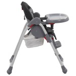 vidaXL Scaun de masă înalt pentru copii, gri vidaXL Scaun de masă înalt pentru copii, gri