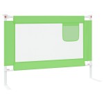 vidaXL Balustradă de protecție pat copii, verde, 90x25 cm, textil