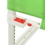 vidaXL Balustradă de protecție pat copii, verde, 90x25 cm, textil