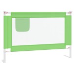 vidaXL Balustradă de protecție pat copii, verde, 100x25 cm, textil
