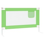 vidaXL Balustradă de protecție pat copii, verde, 120x25 cm, textil
